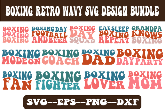 Boxing Retro Wavy Svg Design Bundle Review